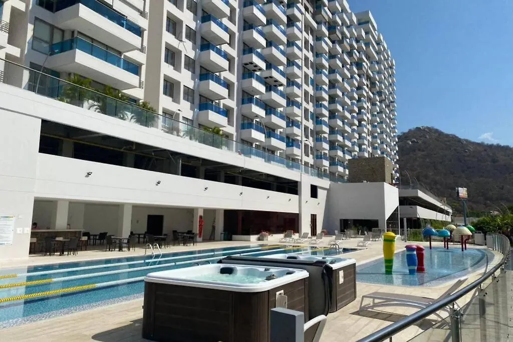 아파트 Samaria Club De Playa! Salida Directa Al Mar! Pozos Colorados, Diversion Para Ninos Y Grandes 산타마르타 콜롬비아
