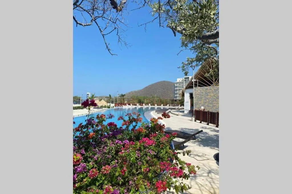 Samaria Club De Playa! Salida Directa Al Mar! Pozos Colorados, Diversion Para Ninos Y Grandes 산타마르타